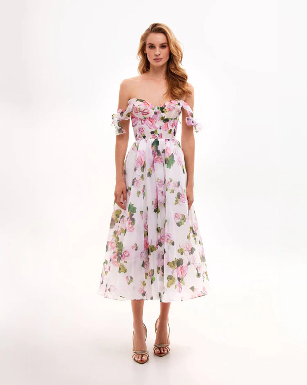 LESLIE | Floral Midi Jurkje