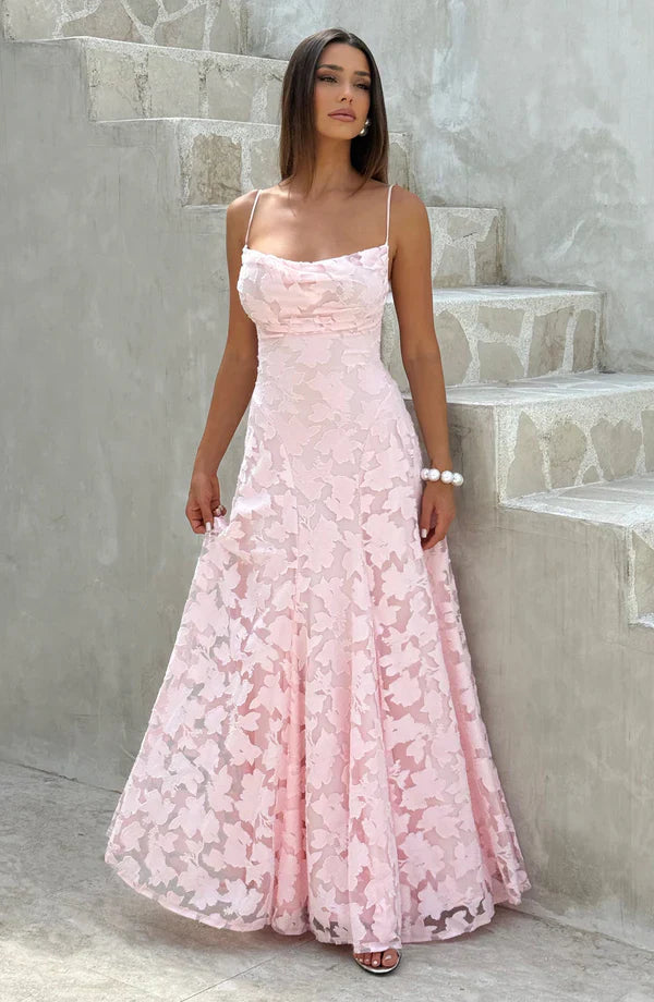 SOFIA | Elegante Maxi Jurk - Roze