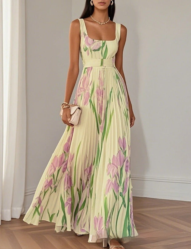 NOËLLE | Floral Print Maxi Jurk