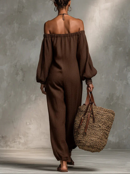 FENNA | Soepelvallende Boho Jumpsuit