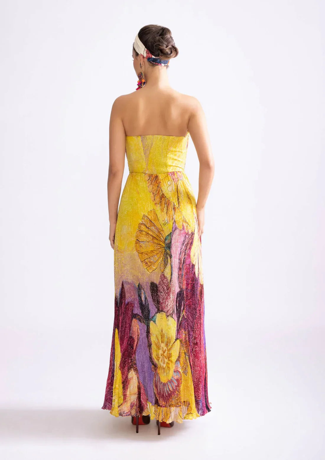 OLIVIA | Plissé Maxi Jurk