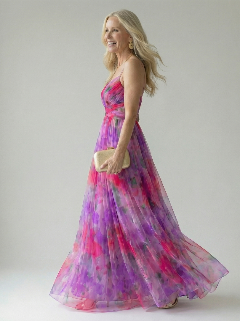 ELINE | Zachte Wikkel Maxi Jurk