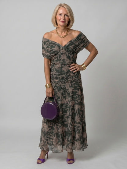 ANNEMARIE | Off Shoulder Flow Maxi Jurk