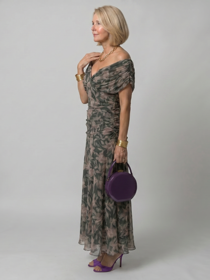 ANNEMARIE | Off Shoulder Flow Maxi Jurk