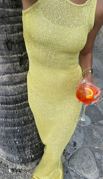 KATE | Mouwloze Maxi Jurk