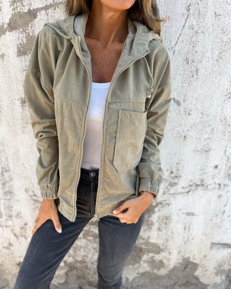EMILIAN | Gerimpeld fluwelen jasje
