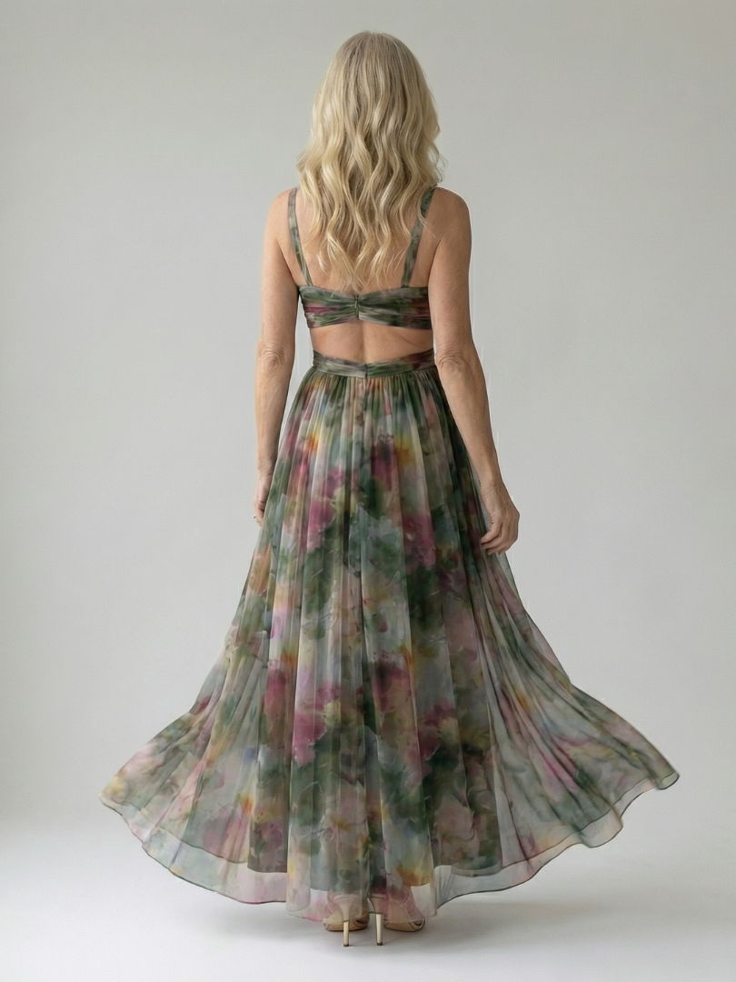 ELINE | Zachte Wikkel Maxi Jurk