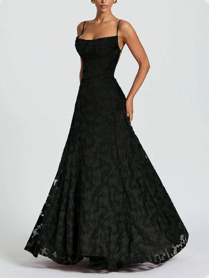 SOFIA | Elegante Maxi Jurk - Zwart