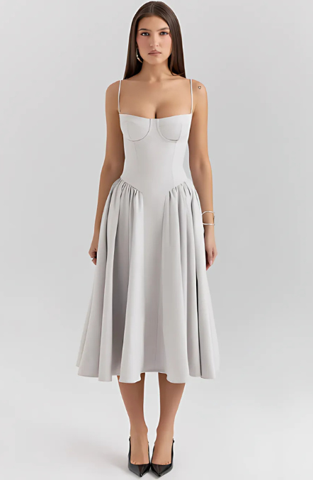 NOVA | Korset Midi Jurk