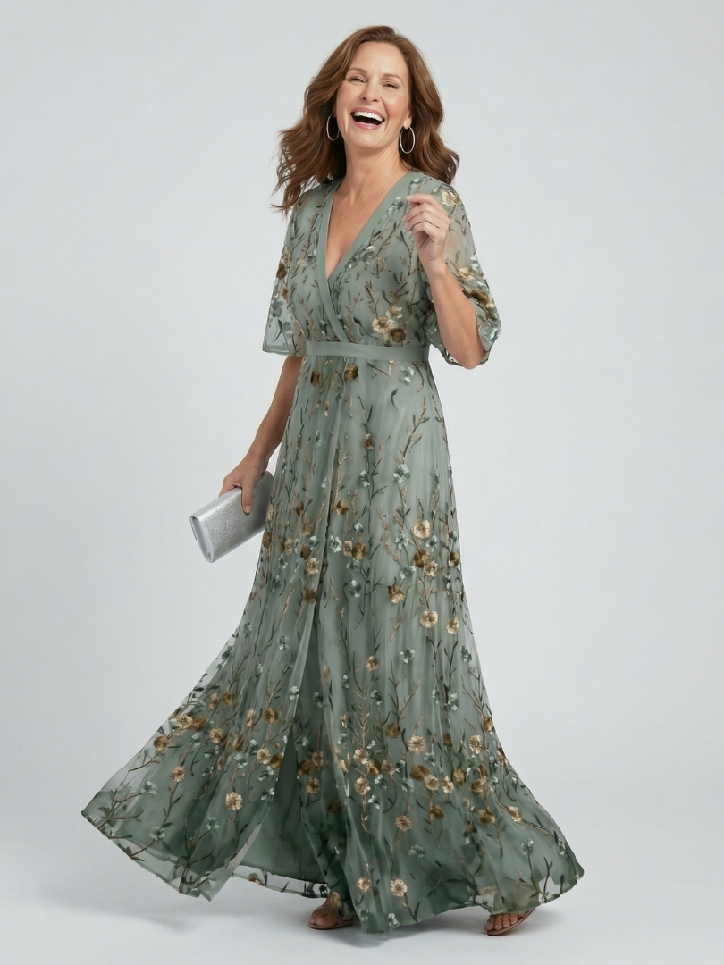 LIV | Halter Bloemen Maxi Jurk