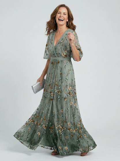 LIV | Halter Bloemen Maxi Jurk