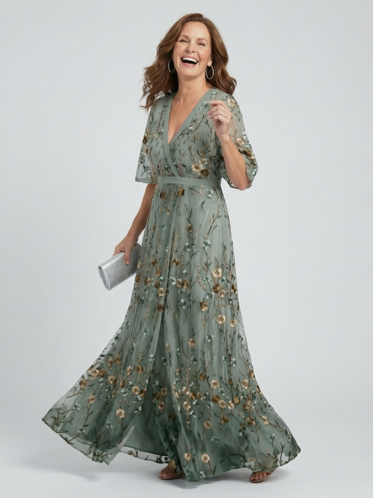 LIV | Halter Bloemen Maxi Jurk