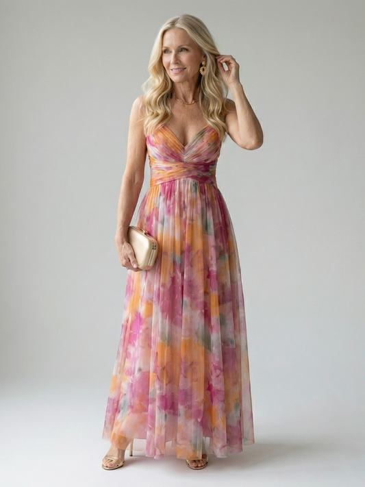 ELINE | Zachte Wikkel Maxi Jurk