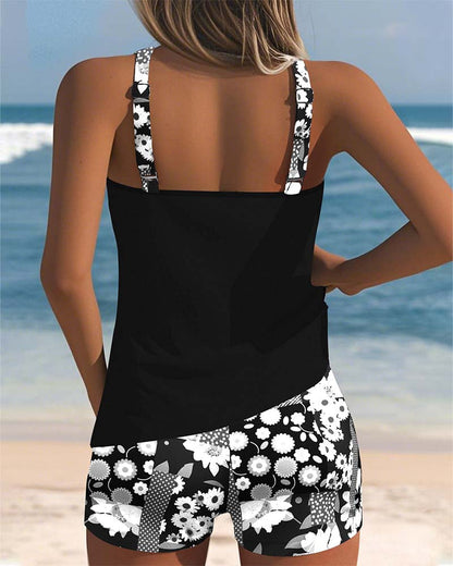 TRIANA | Florale Tankini Shorts Set