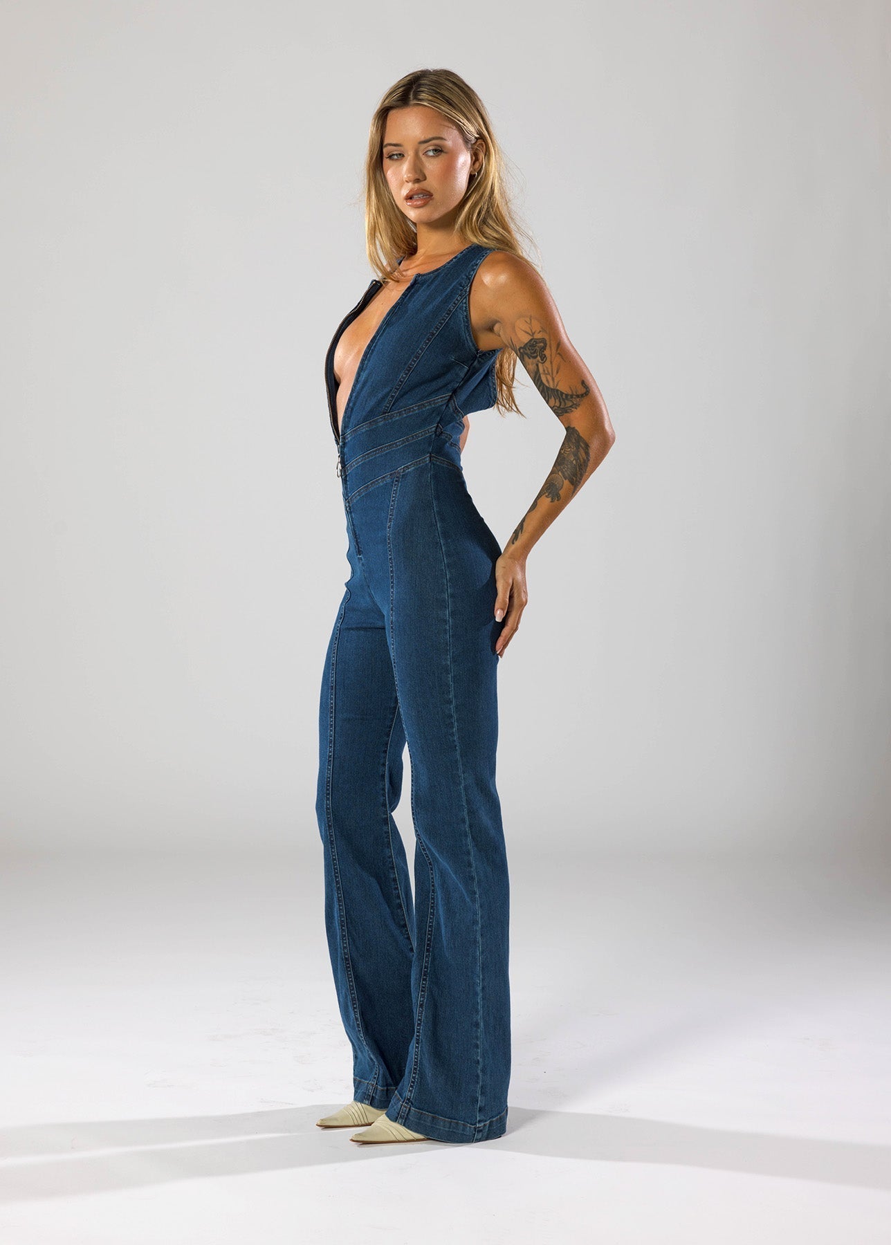 AMALIE – Denim Jumpsuit