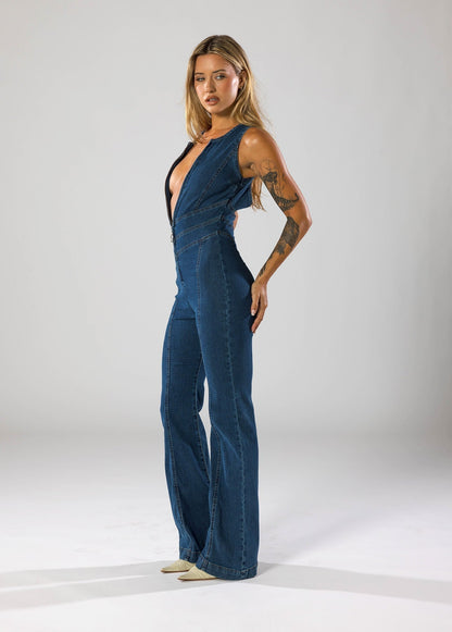 AMALIE – Denim Jumpsuit