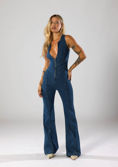 AMALIE – Denim Jumpsuit