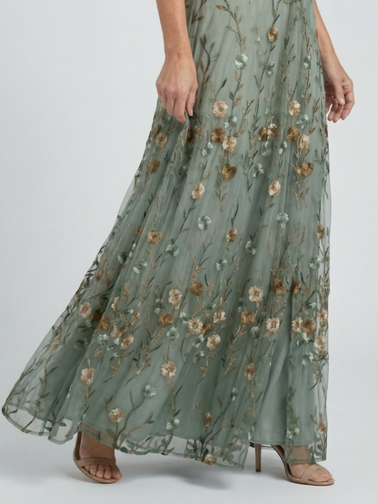 LIV | Halter Bloemen Maxi Jurk
