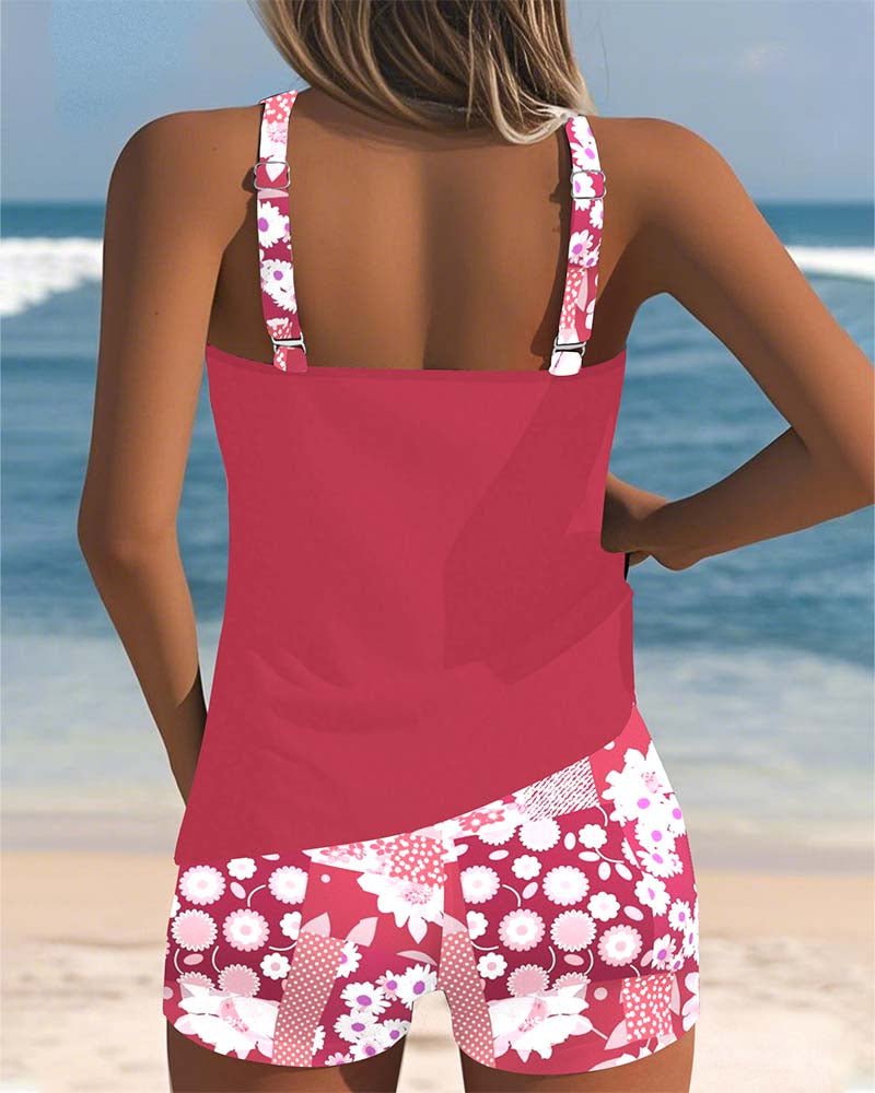 TRIANA | Florale Tankini Shorts Set