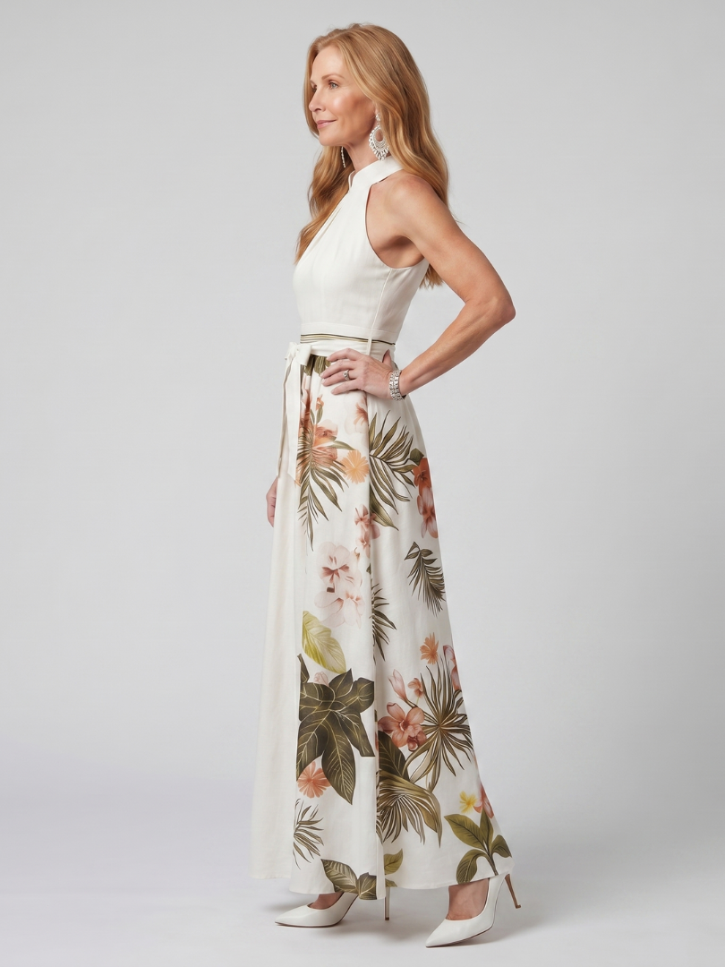 LARISSA | Draped Halter Maxi Jurk