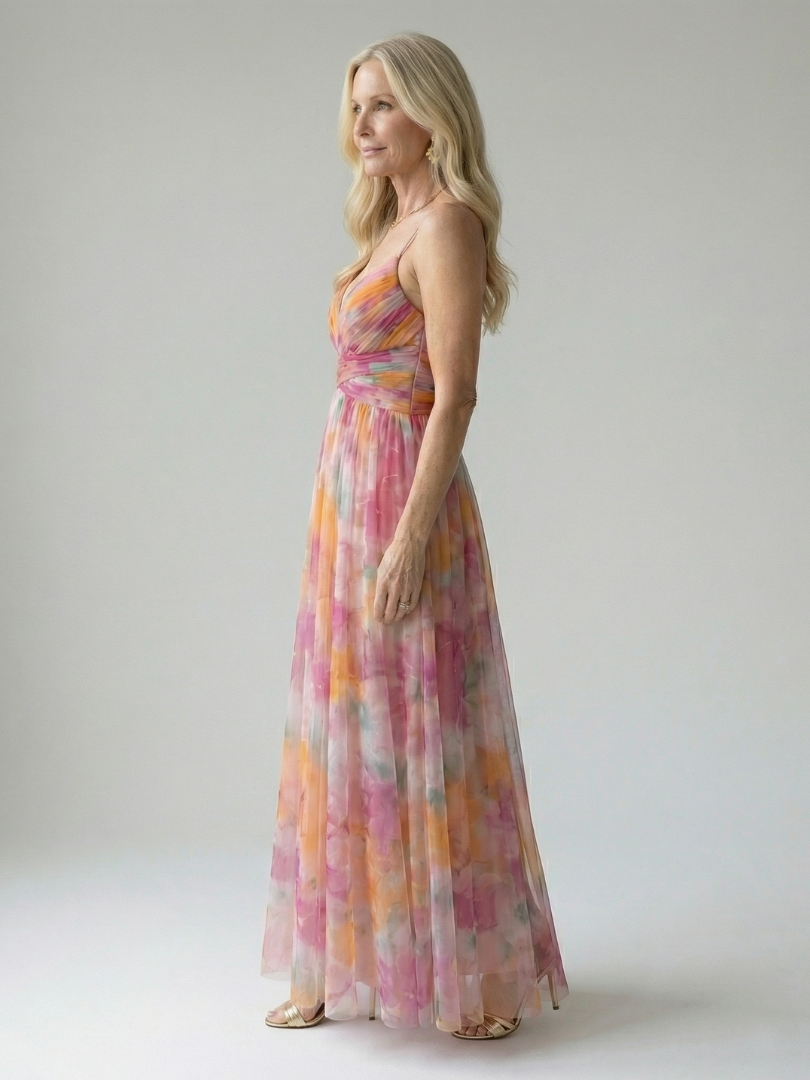 ELINE | Zachte Wikkel Maxi Jurk