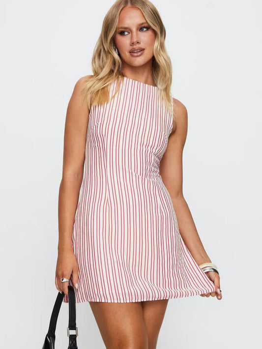 NALA | Gestreepte Mini Jurk