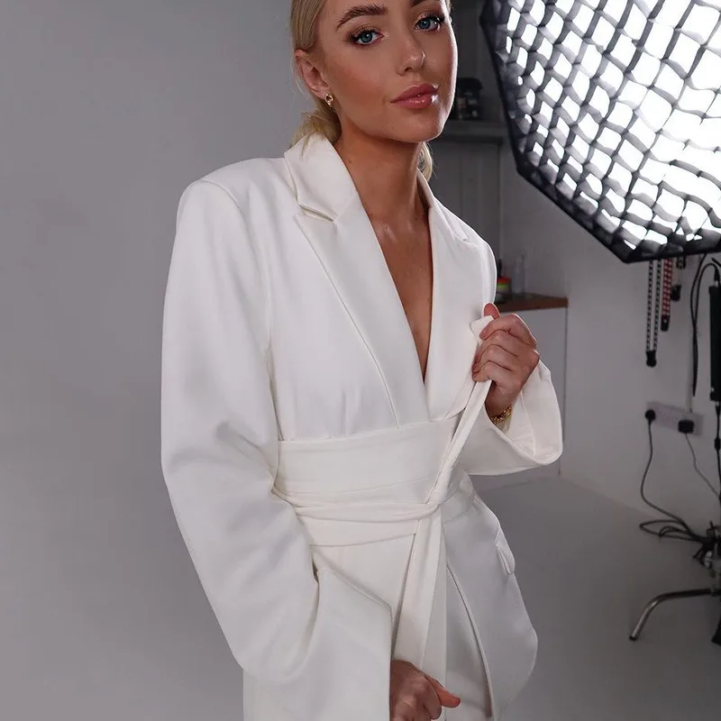 AIMEE | Getailleerde Blazer Met Tailleband