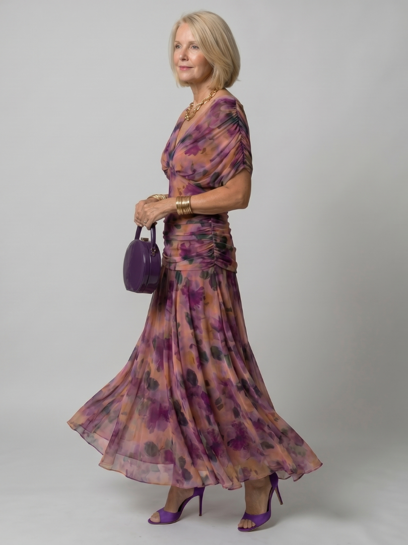 ANNEMARIE | Off Shoulder Flow Maxi Jurk