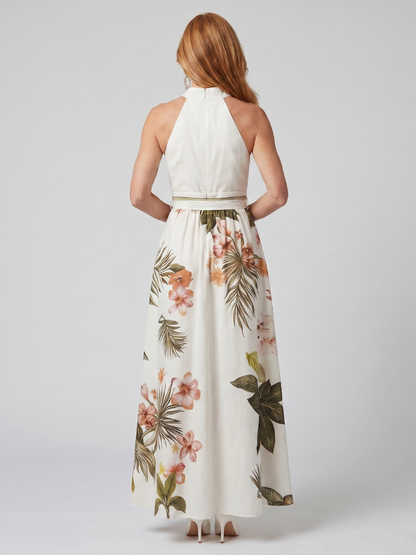 LARISSA | Draped Halter Maxi Jurk