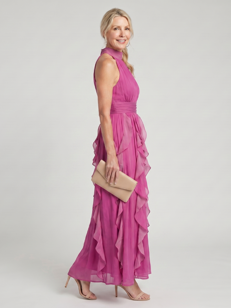 MILOU | High Neck Maxi Jurk