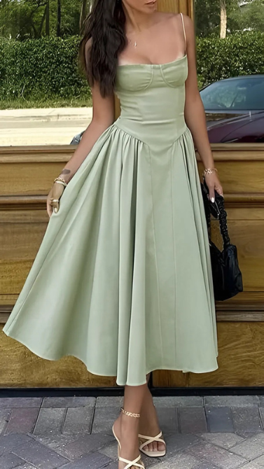 NOVA | Korset Midi Jurk