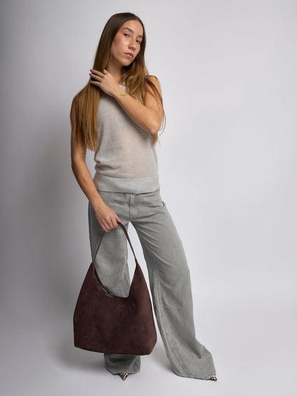 Suede Daily Lederen Tote