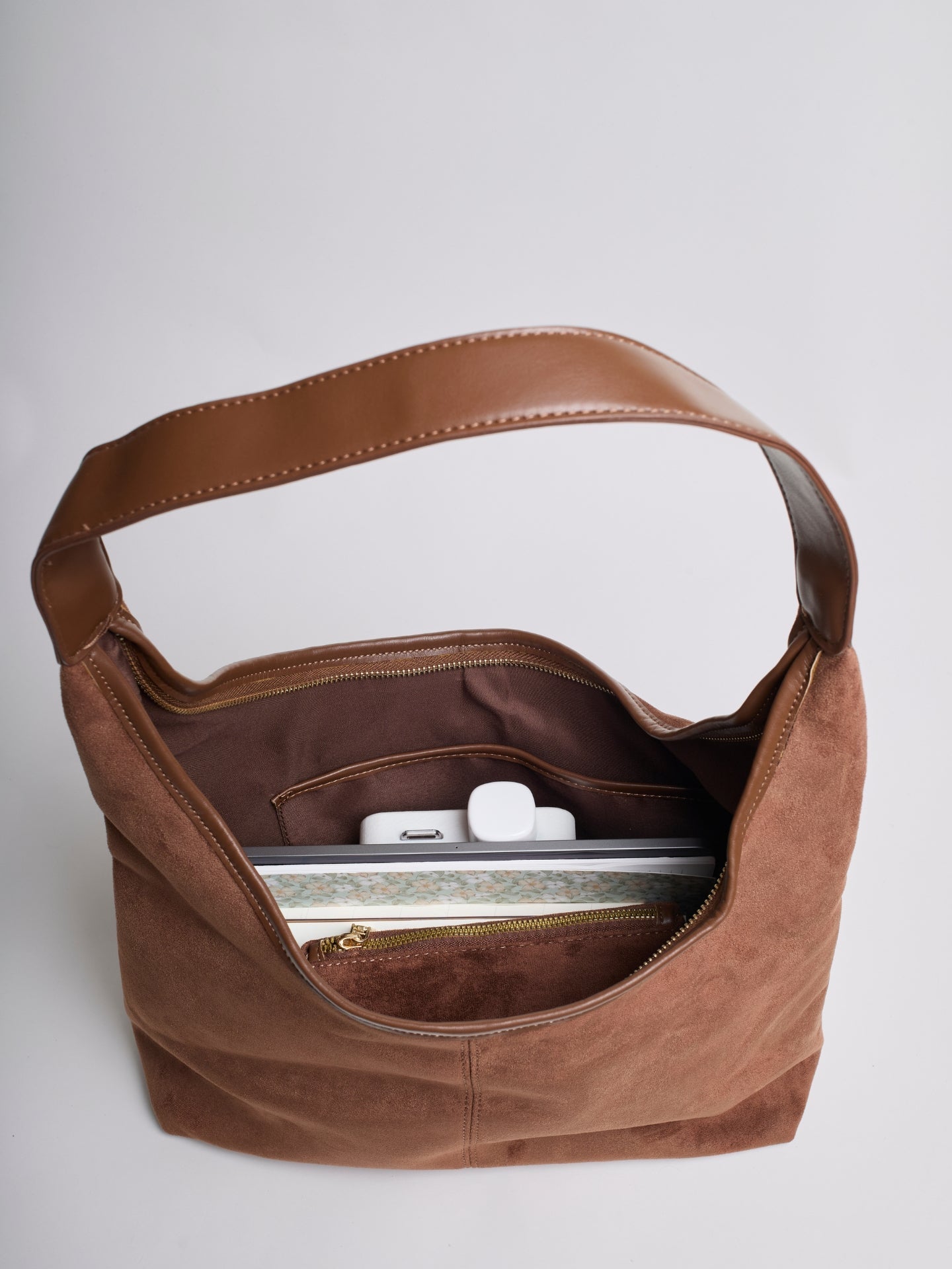 Suede Daily Lederen Tote