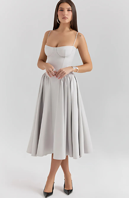 NOVA | Korset Midi Jurk