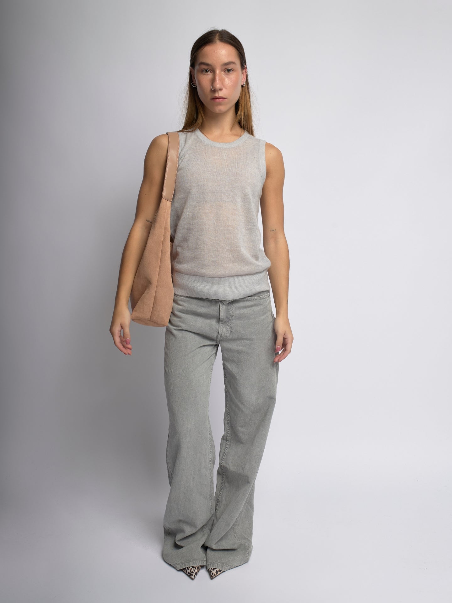 Suede Daily Lederen Tote