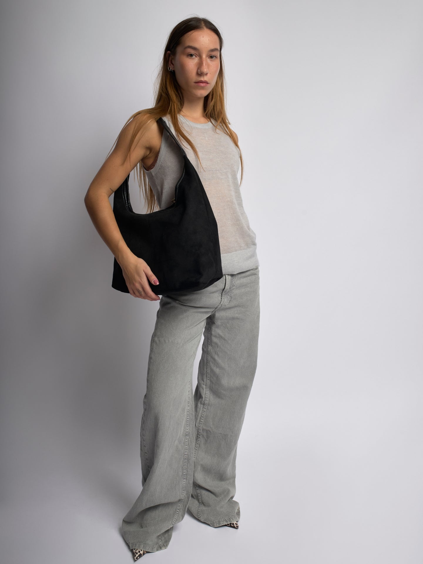 Suede Daily Lederen Tote