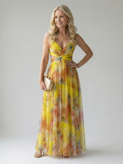 ELINE | Zachte Wikkel Maxi Jurk