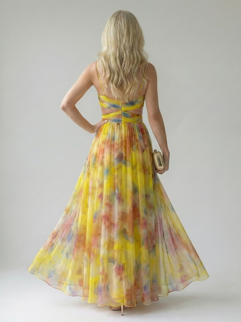 ELINE | Zachte Wikkel Maxi Jurk