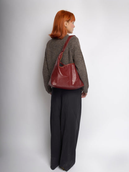 Scarlett Versleten Leren Retailertas