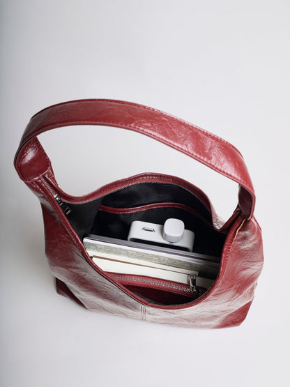 Scarlett Versleten Leren Retailertas