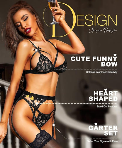 VANESSA – Sexy Lingerieset met Boogje