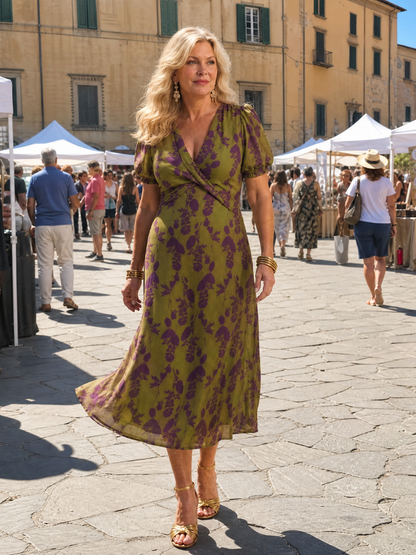 LISANNE | Bloemen Maxi Jurk