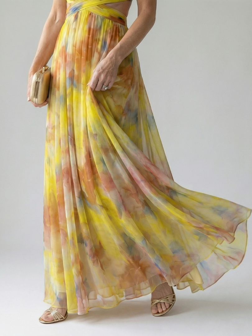 ELINE | Zachte Wikkel Maxi Jurk