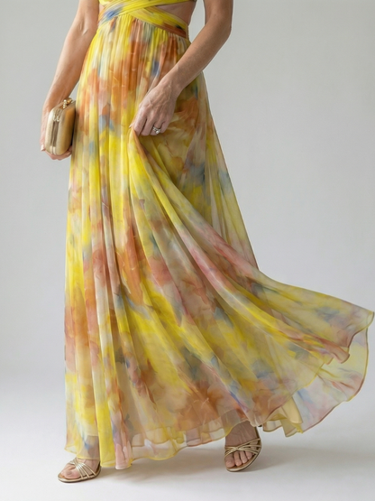 ELINE | Zachte Wikkel Maxi Jurk