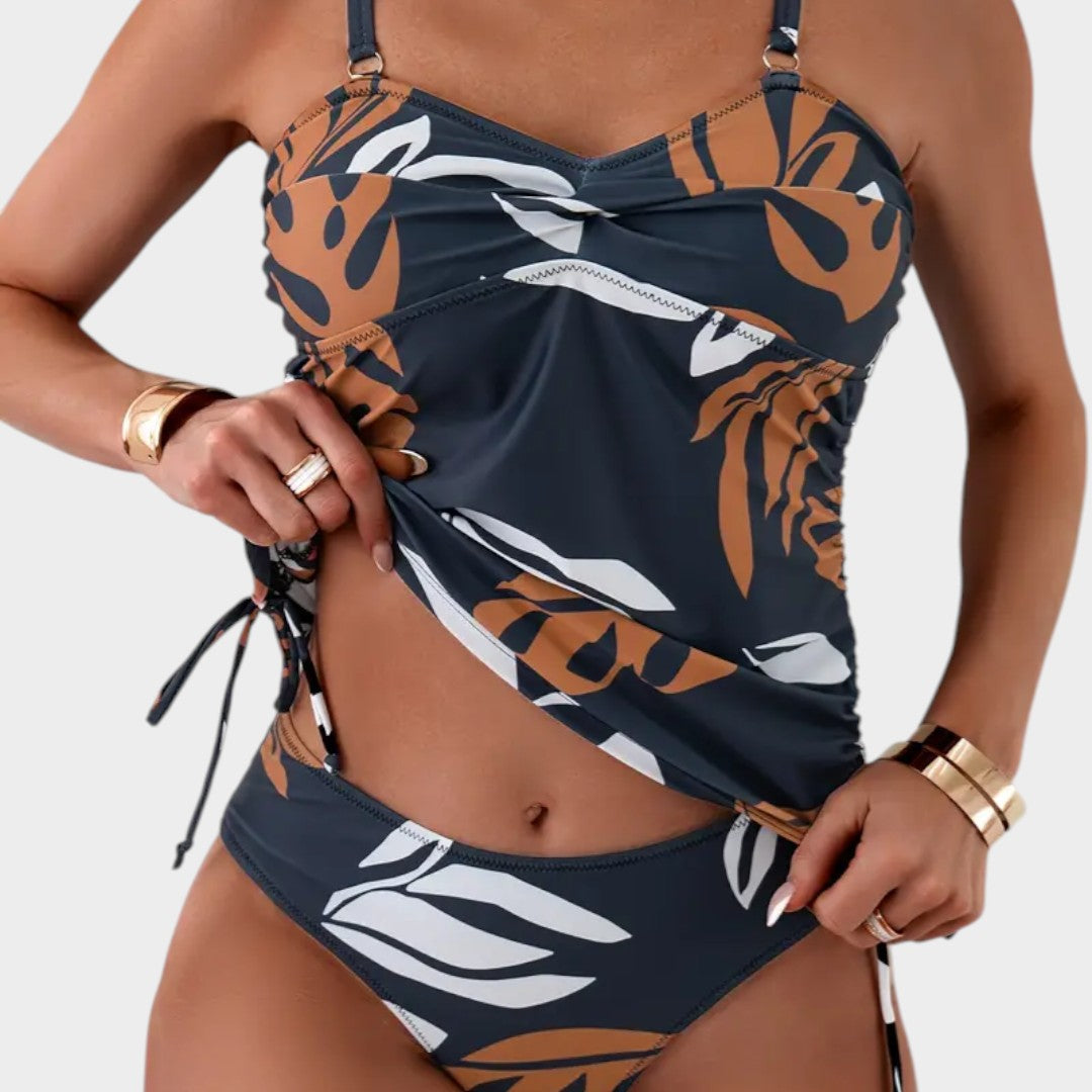 CARMEL | Tropische Side-Tie Tankini