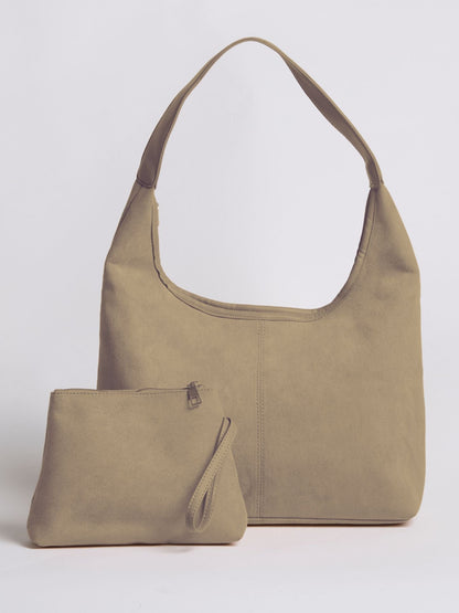 Suede Daily Lederen Tote
