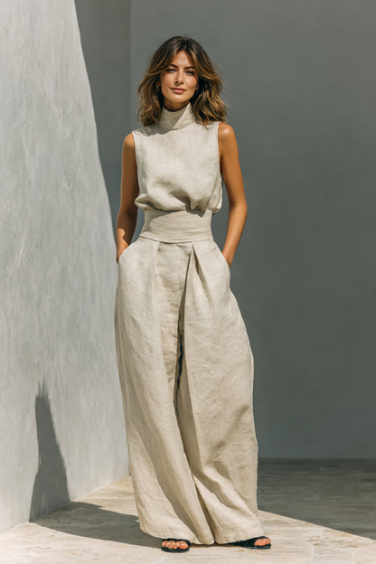 MARIA | Minimalistische Wide-Leg Set