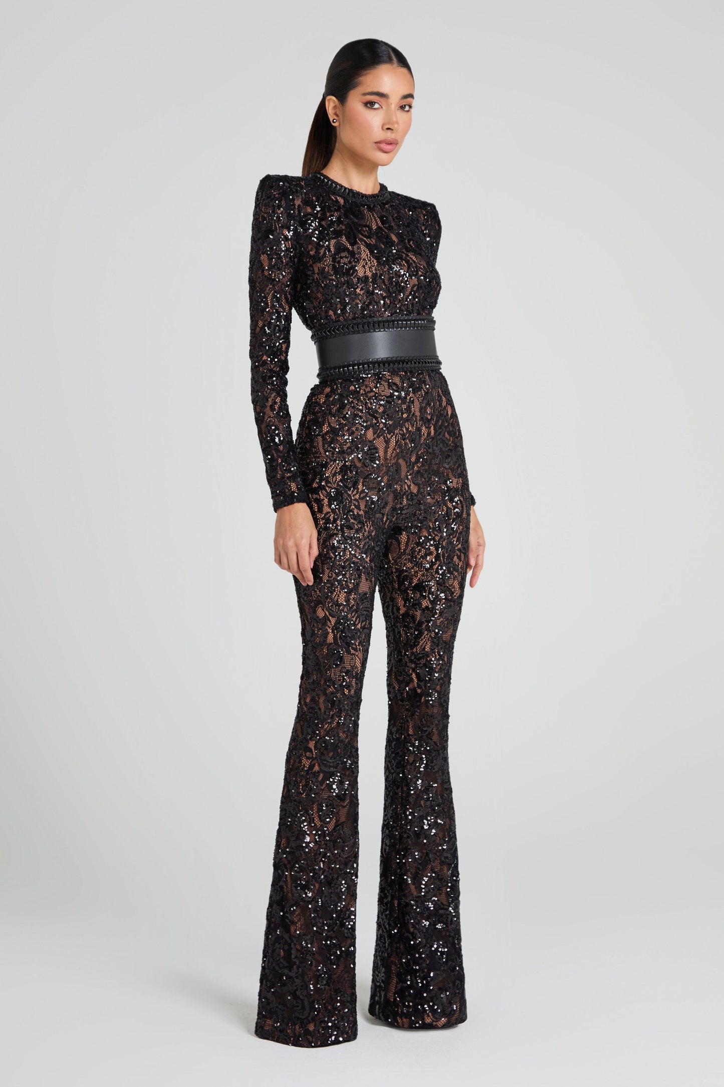 ELVIRA – Luxe Lace Sequin Jumpsuit