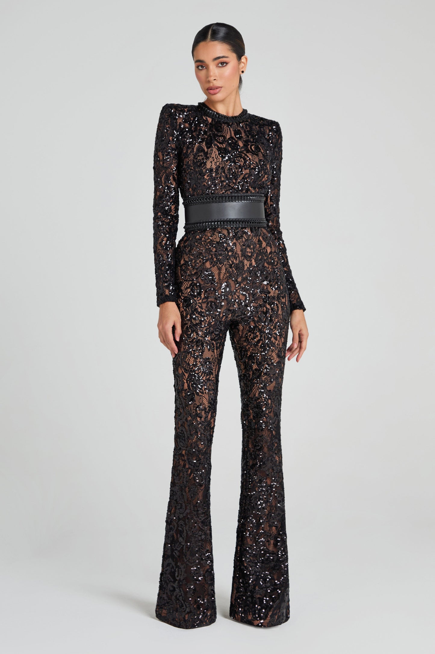 ELVIRA – Luxe Lace Sequin Jumpsuit