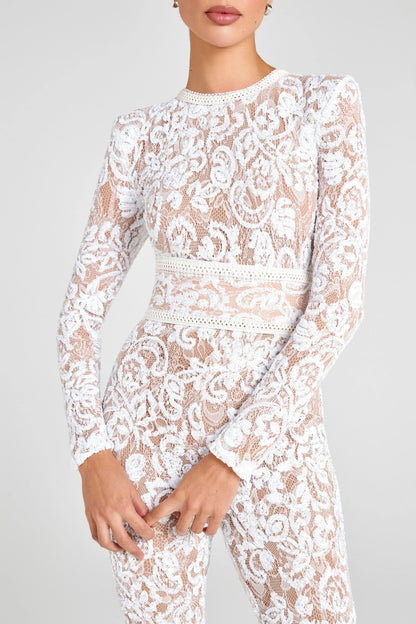 ELVIRA – Luxe Lace Sequin Jumpsuit